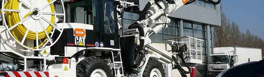 foreuse mobile sur base tracteur cat